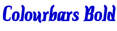 Colourbars Bold шрифт
